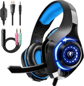 Gaming Headset for PS4 PS5 Xbox One Switch PC